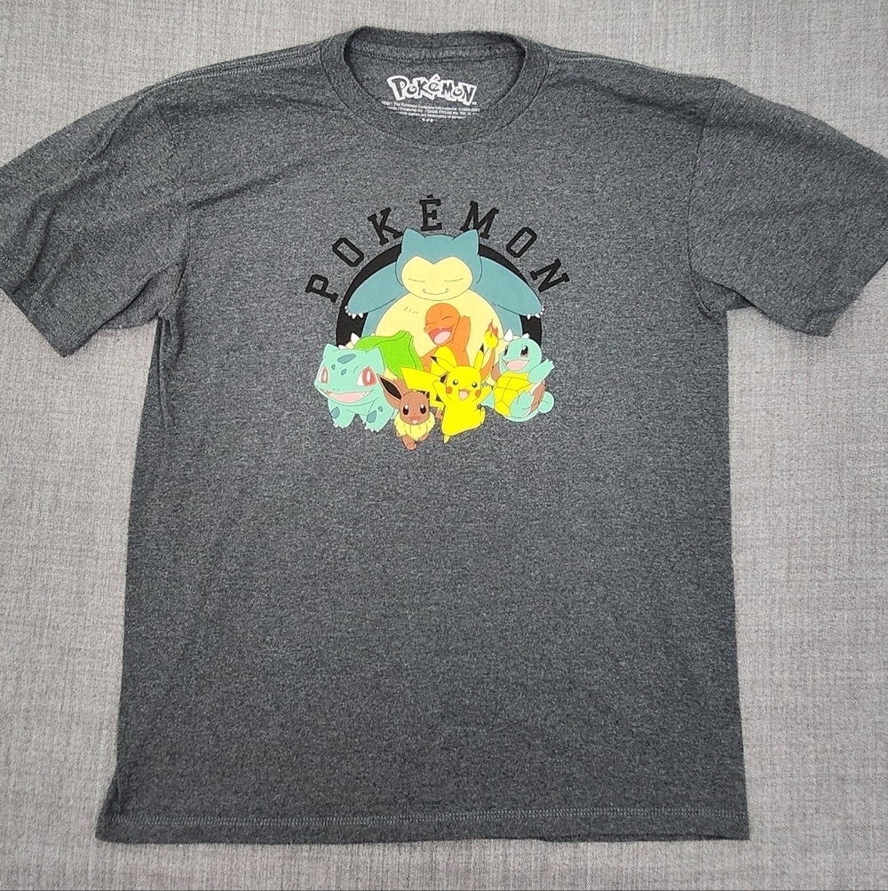 Pokémon Pikachu Grey Cotton Blend Tee Shirt. KIDS XL